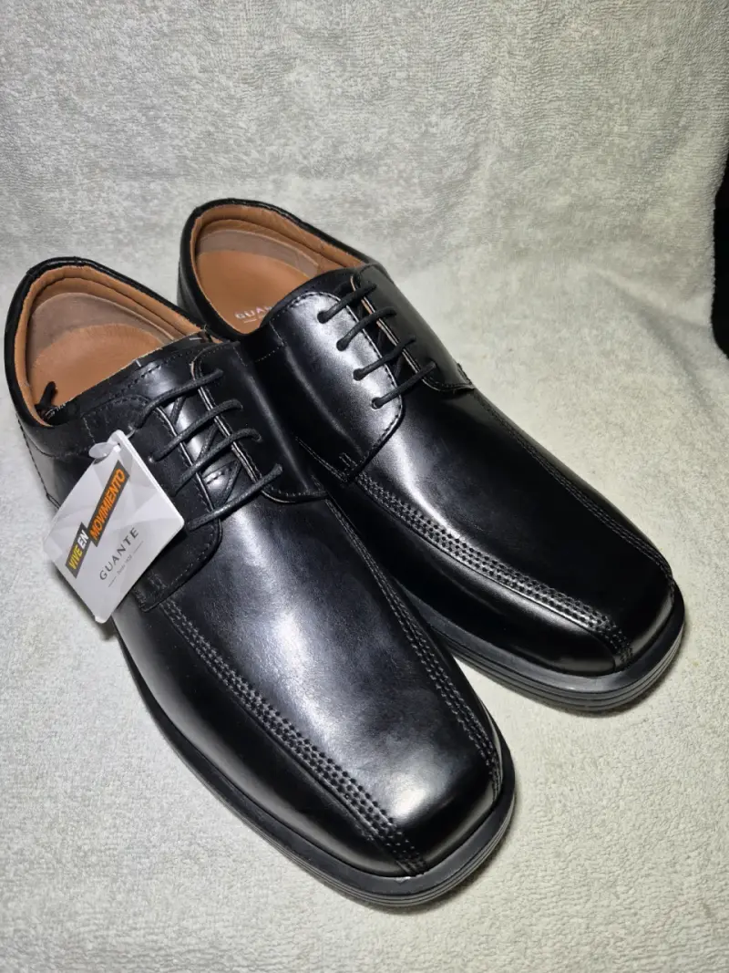 Zapatos de vestir de cuero negro Guante - 5