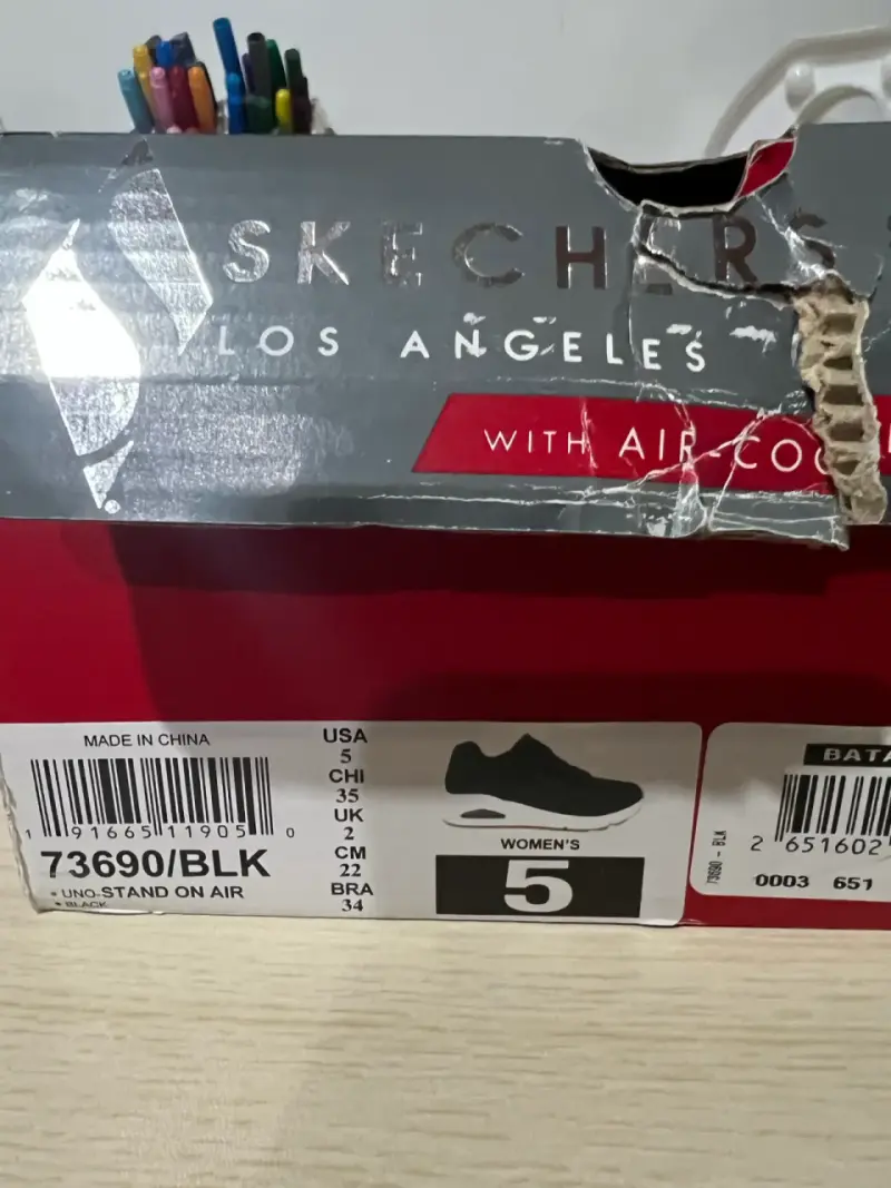 Zapatillas negras Skechers para mujer talla 35 - 4