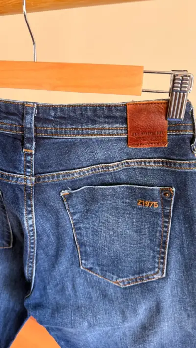 Jeans Zara Basic Z1975 Denim Mujer Azul - miniatura 5