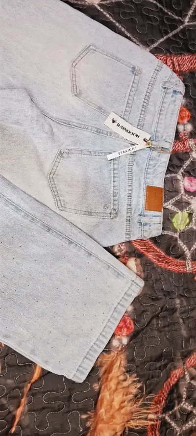 Jeans celestes con diseño de puntos Randoor - miniatura 4