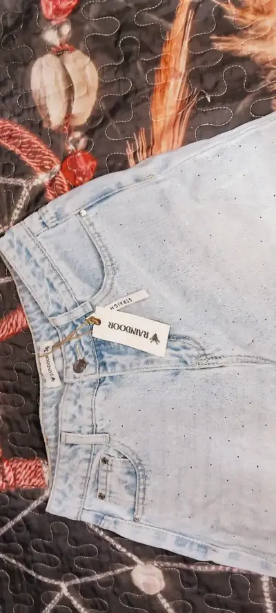Jeans celestes con diseño de puntos Randoor - miniatura 5