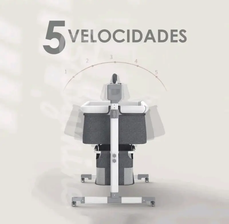 Cuna colecho con balanceo automático y bluetooth - 2