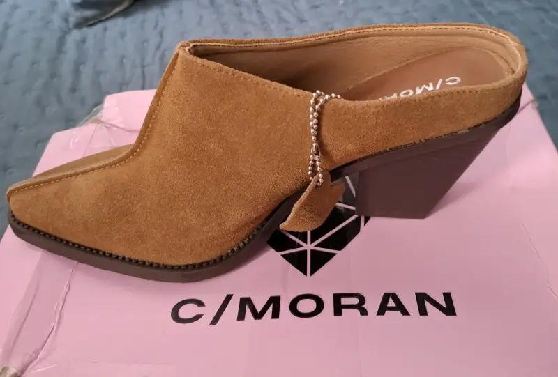 Zapatos de tacón C/Moran camel con detalle de cadena - 2