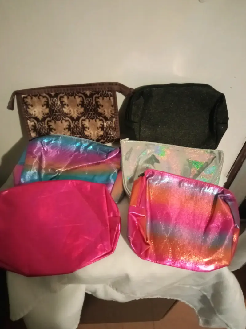 Set de bolsos de mano multicolor con brillo - 4