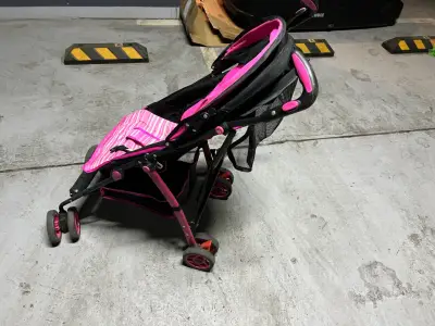 Coche de Paseo  Rosa con Animales - miniatura 5