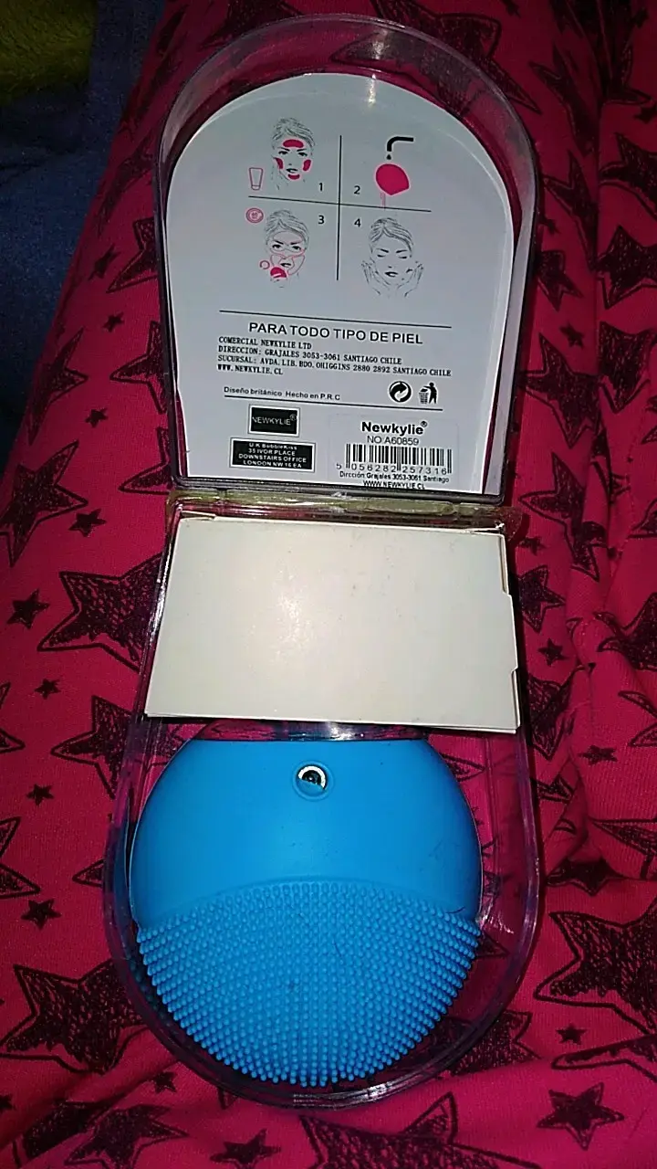 Limpiador facial eléctrico celeste Newkylie - 2