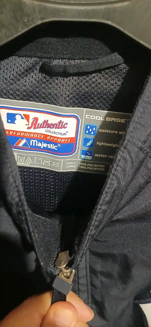 Cortaviento New York Yankees Majestic Negro - 2