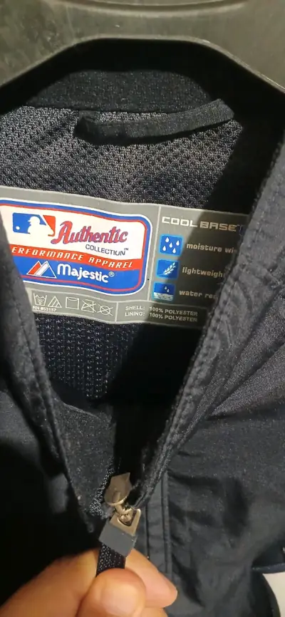 Cortaviento New York Yankees Majestic Negro - miniatura 2