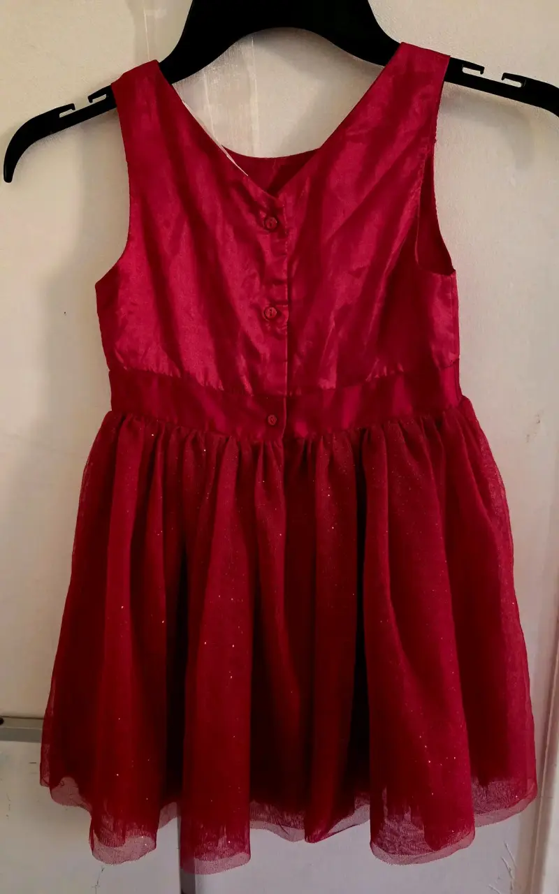Vestido rojo para niña H&M talla 4 - 2