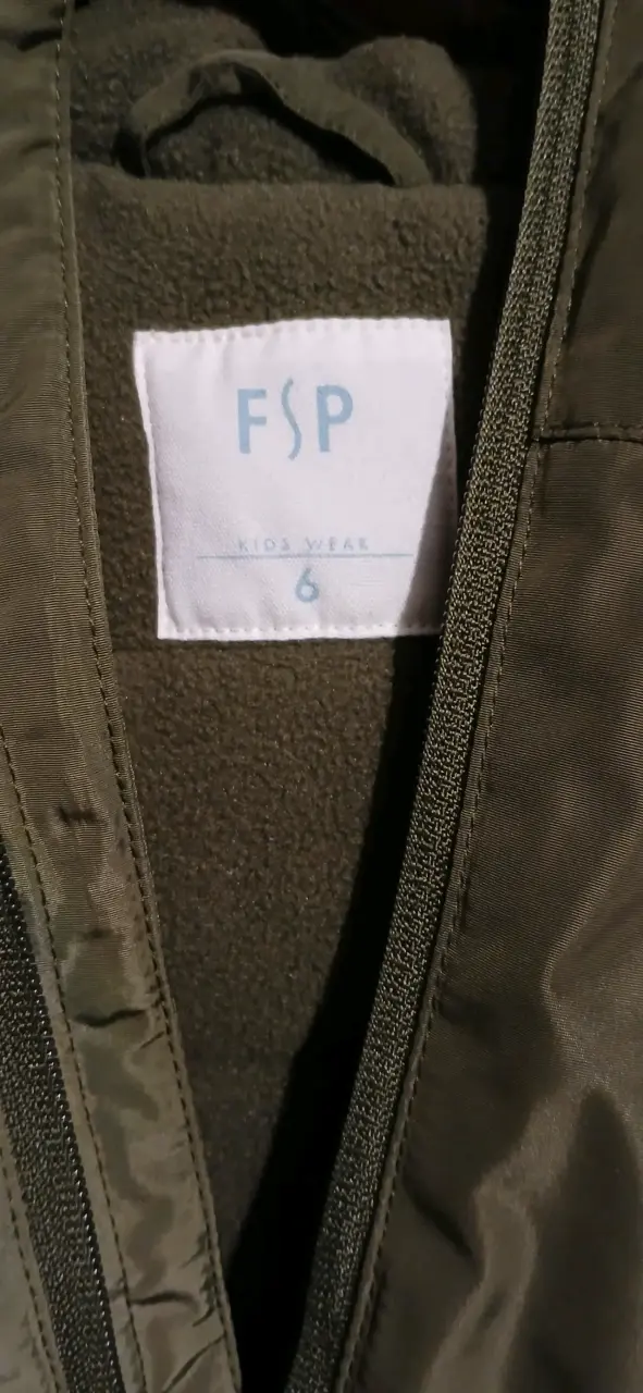 Chaqueta verde para niños con capucha - 2