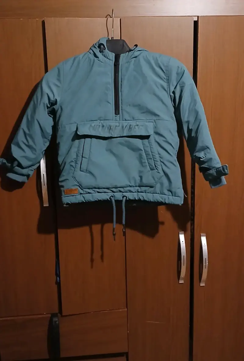 Chaqueta impermeable para niño color verde - 1