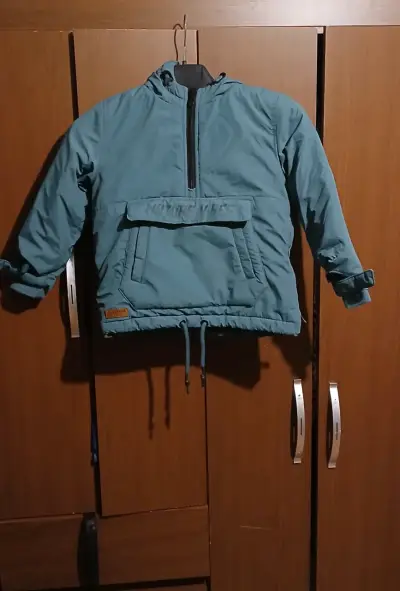 Chaqueta impermeable para niño color verde - miniatura 1