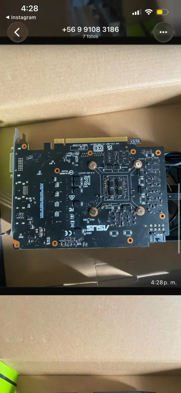 Tarjeta gráfica ASUS GeForce GTX  4gb - 6