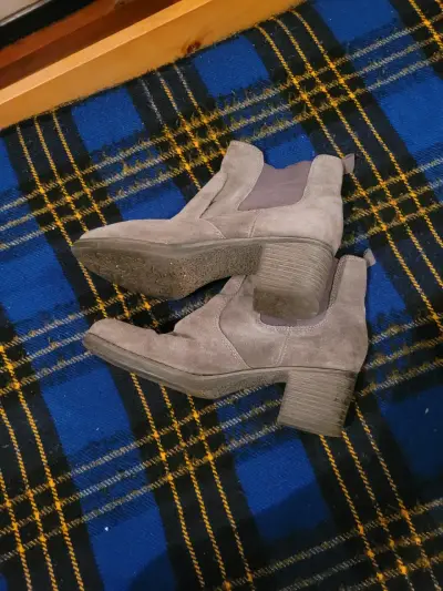 Botines de gamuza gris 5th Avenue para mujer - miniatura 1