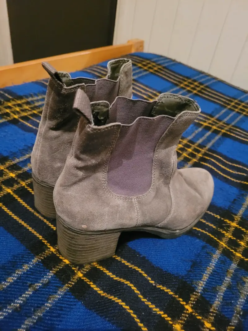 Botines de gamuza gris 5th Avenue para mujer - 3