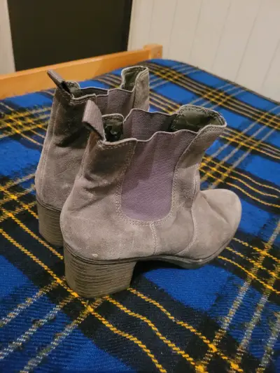 Botines de gamuza gris 5th Avenue para mujer - miniatura 3