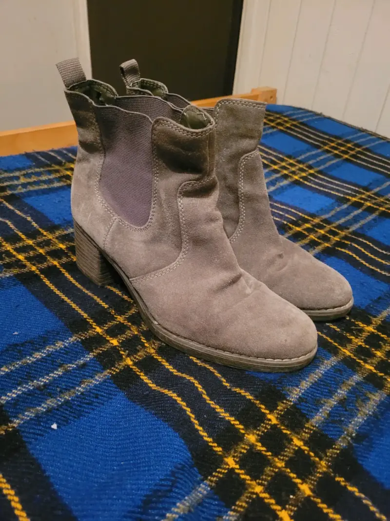 Botines de gamuza gris 5th Avenue para mujer - 4