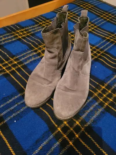 Botines de gamuza gris 5th Avenue para mujer - miniatura 5