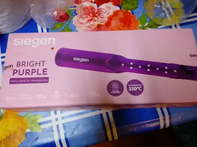 Plancha de Pelo Siegen Bright Purple con Regulador de Temperatura - miniatura 1