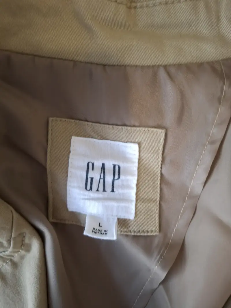 Trench coat beige GAP para hombre - 3