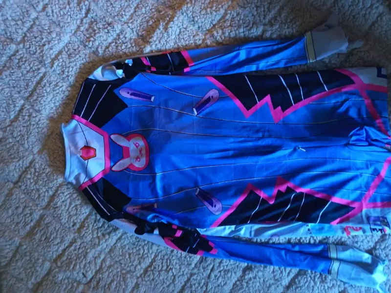 Disfraz de personaje azul y rosa para mujer - 1