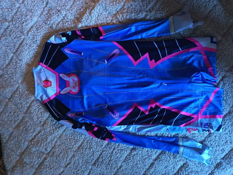 Disfraz de personaje azul y rosa para mujer - 2