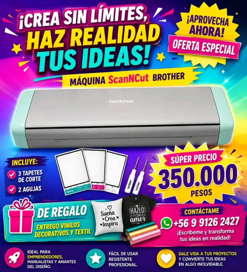 Máquina de Corte Brother ScanNCut con Accesorios