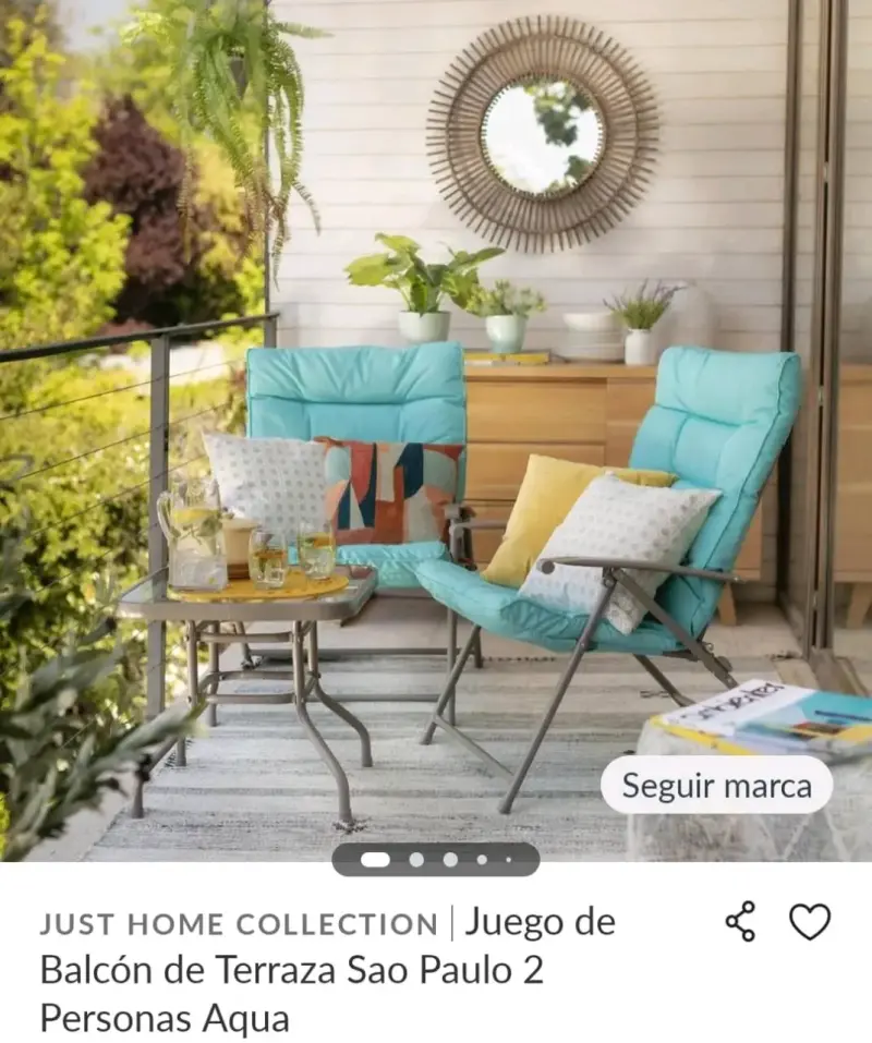 Just Home Collection juego balcón 2 personas - 3