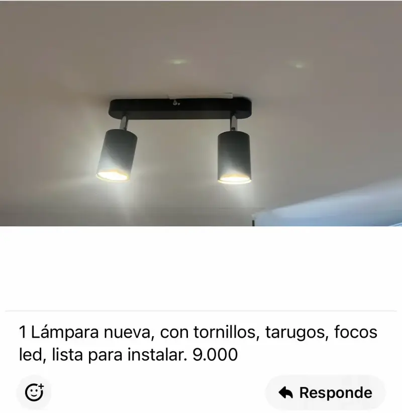 Lámpara de techo cuadrada con marco metálico - 6