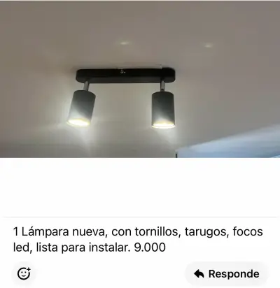 Lámpara de techo cuadrada con marco metálico - miniatura 6