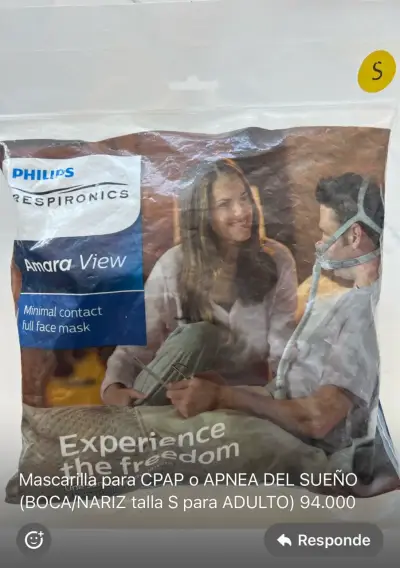 Mascarilla CPAP Philips Respironics Amara View - miniatura 1