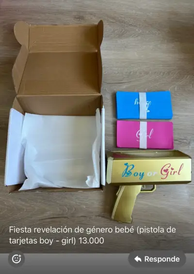 Pistola de tarjetas para revelación de género - miniatura 1