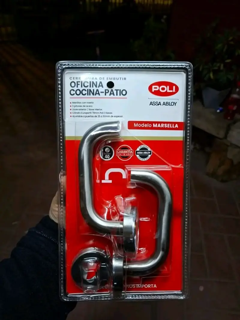Cerradura de embutir para oficina Poli Marsella