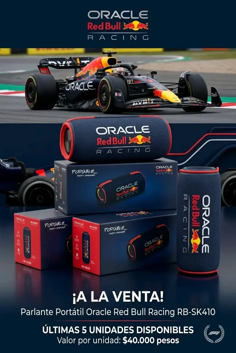 Parlante Portátil Oracle Red Bull Racing RB-SK410