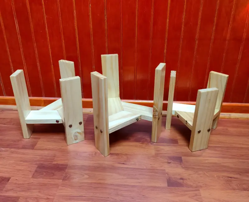 Soporte de madera para macetas - 2