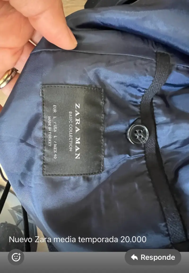 Blazer azul oscuro Zara M/ el café S-M - 2