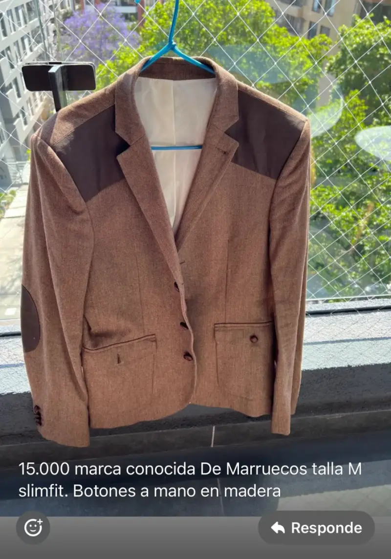 Blazer azul oscuro Zara M/ el café S-M - 3