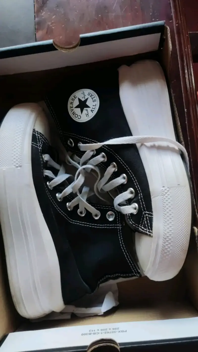 Zapatillas Converse All Star negras de plataforma - 1