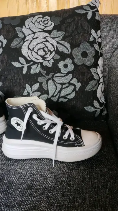 Zapatillas Converse All Star negras de plataforma - miniatura 3