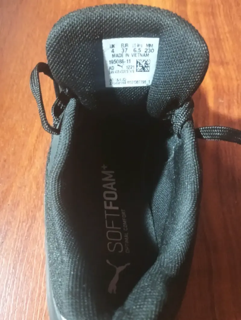 Zapatillas deportivas negras Puma Softfoam - 1