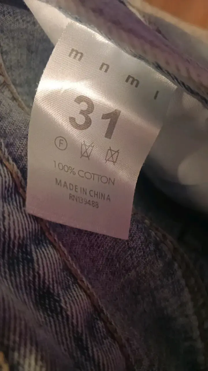 Jeans desgastados de mezclilla azul claro - 3