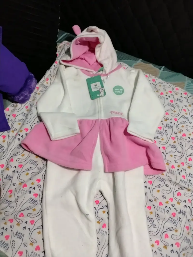Enterito de bebé Disney con capucha y diseño de gato - 2