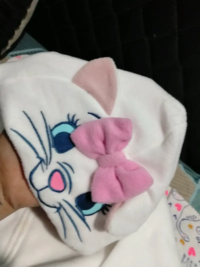 Enterito de bebé Disney con capucha y diseño de gato - 3