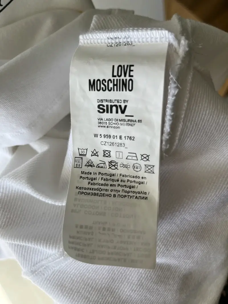 Vestido Love Moschino blanco con bordados - 5