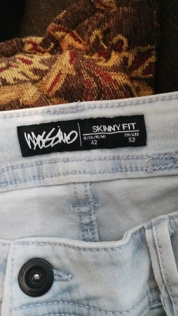 Jeans Denim Hank Skinny Fit Azul Claro - 2