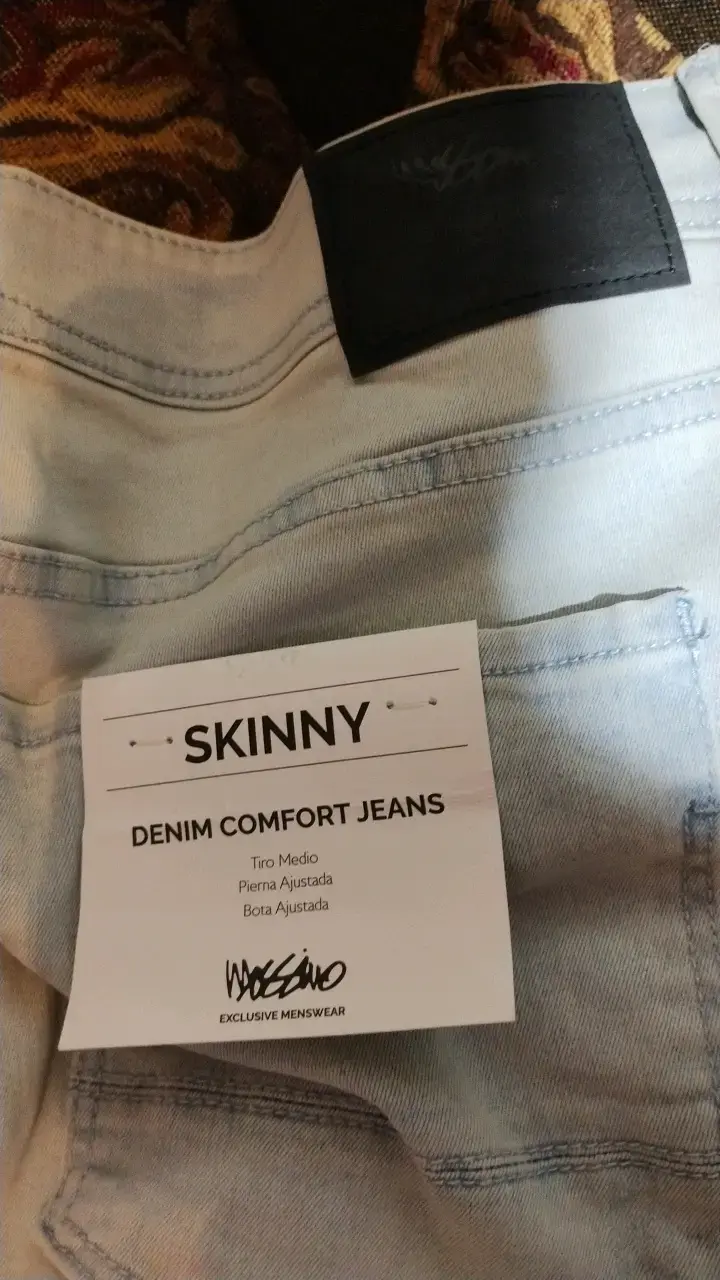Jeans Denim Hank Skinny Fit Azul Claro - 5