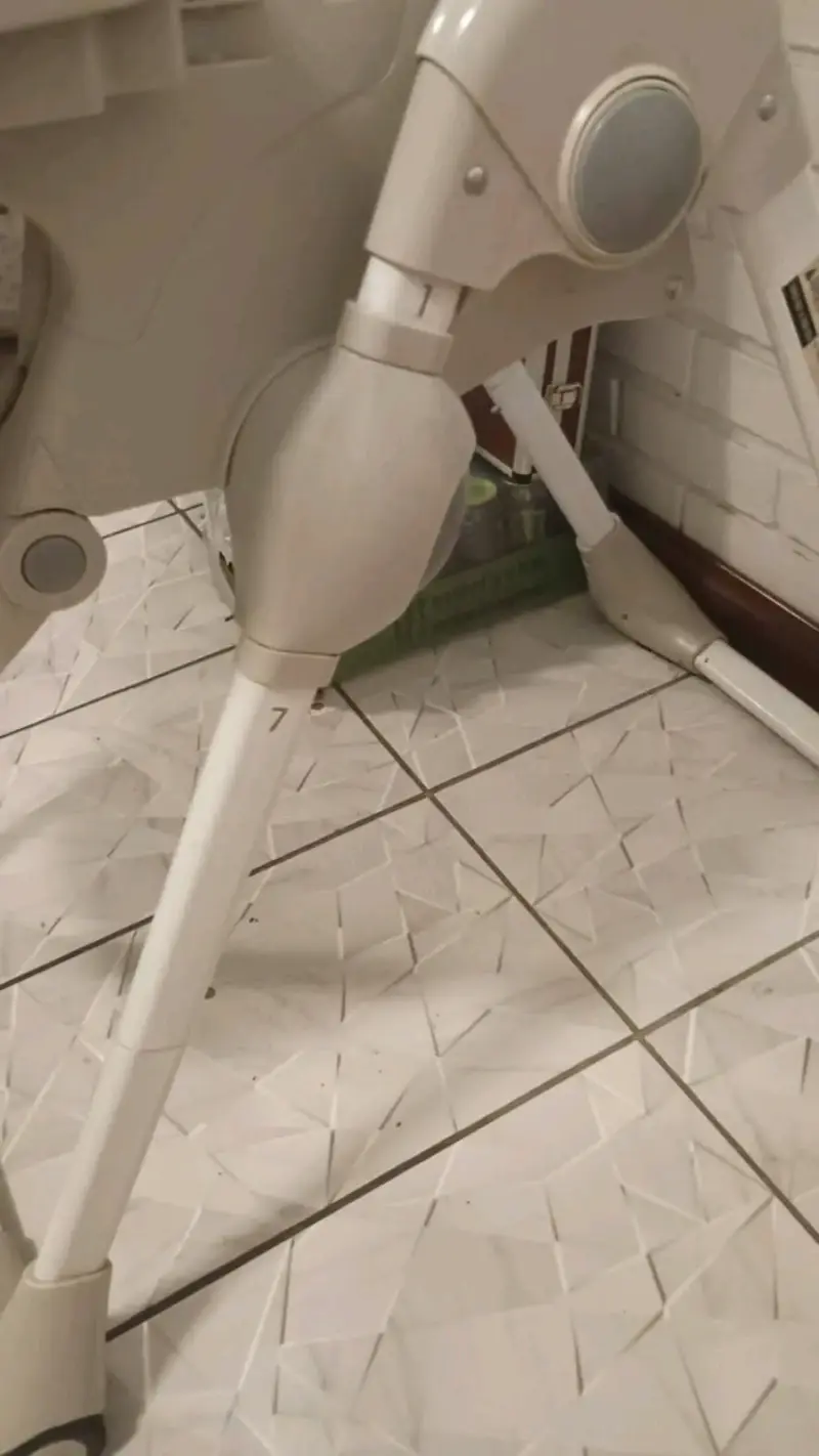 Silla de comer para bebé ajustable beige - 3