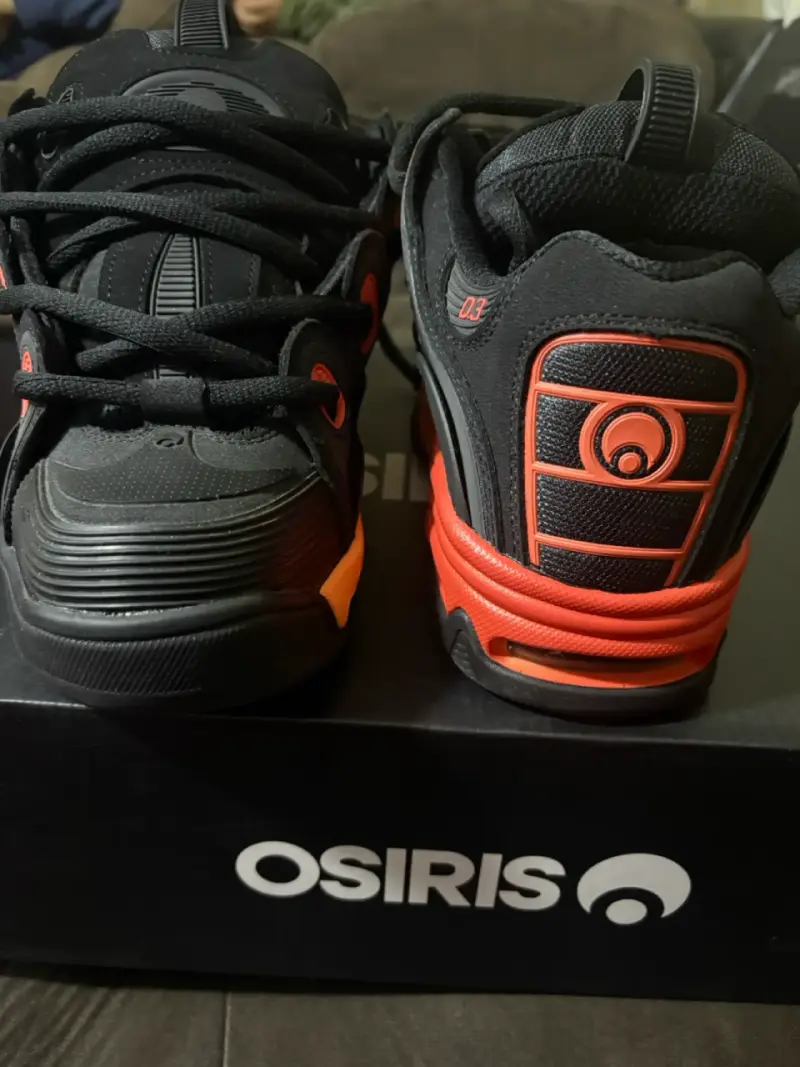 Zapatillas Osiris D3 2001 negras y naranjas - 3