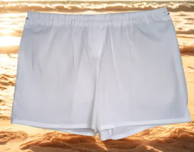 Shorts de baño blancos para hombre - miniatura 1