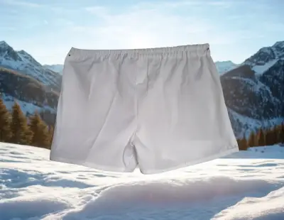 Shorts de baño blancos para hombre - miniatura 3